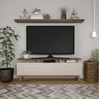 Rack Oxford Ii 3 Gv Off White Com Freijó Touch 180 Cm