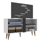 Rack P/ Tv Até 43" Duque Com Duas Prateleiras - Cor Branco Co