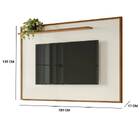 Rack Painel Ester Tv 75 190cm 3 Portas Mel Off White Tana Dec