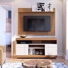 Rack Painel França 136cm Tv 47" Natura Real Off White Tana De