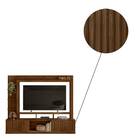 Rack Painel Michele 210cm Tv 75" Castanho Wood Bnn Decor