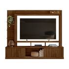 Rack Painel Michele 210cm Tv 75" Castanho Wood Bnn Decor