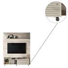 Rack Painel Piso Teto Aurora Master Tv 75 2 Portas Calacata O