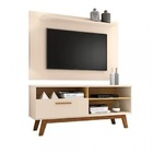 Rack Paládio Com Painel Kenzo Off White/cinamomo - Bechara Mó