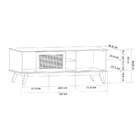 Rack Panamá 1 Pt Preto 162 Cm