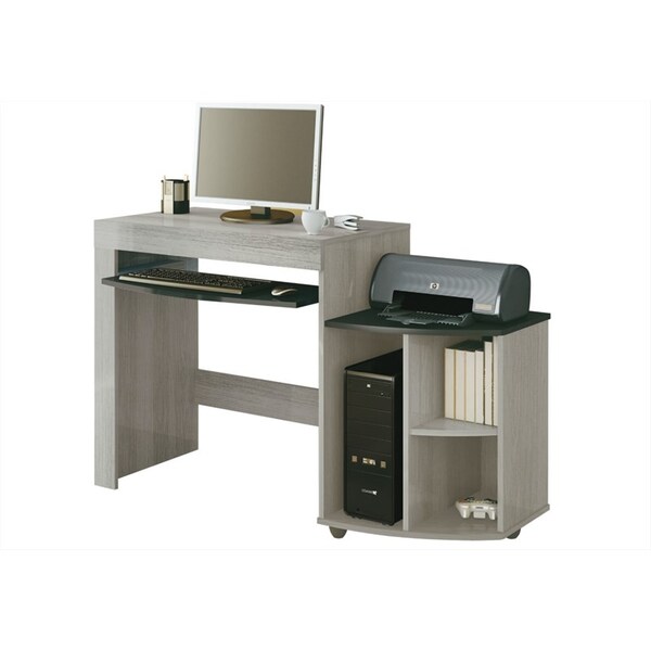 Rack Para Computador Online Cinza Com Preto - Artely