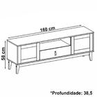 Rack Para Sala 160 Cm 011096 Dcasa