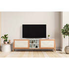 Rack Para Sala 166 Cm Yono - Branco E Jatobá - Meu Móvel De M