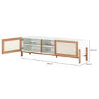 Rack Para Sala 166 Cm Yono - Branco E Jatobá - Meu Móvel De M