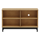 Rack Para Sala 1 Porta Em Madeira Madri Roble/preto