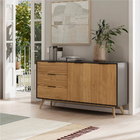 Rack Para Sala 2 Portas E 3 Gavetas Em Madeira Maciça Lhuis P