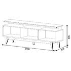Rack Para Sala 3 Gavetas Classic I04 Off White/nature - Mpoze