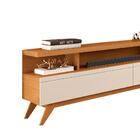 Rack Para Sala Até 75 Polegadas Pés Em Madeira 217cm Nature O