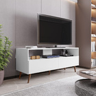 Rack Para Sala Bancada De Tv 55 Pol 136cm Pés Retrô Billy M12