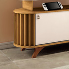 Rack Para Sala Bancada De Tv 70 Pol 181 5cm Riley Cinamomo/of