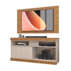 Rack Para Sala Com Painel 50 Polegadas Griz Carvalho Nobre Er