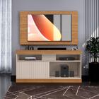 Rack Para Sala Com Painel 50 Polegadas Griz Carvalho Nobre Er