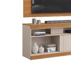 Rack Para Sala Com Painel 50 Polegadas Griz Carvalho Nobre Er