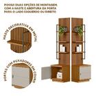 Rack Para Sala Com Painel Ripado Modulado 75 Polegadas Nature