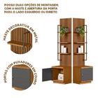 Rack Para Sala Com Painel Ripado Modulado 75 Polegadas Nature