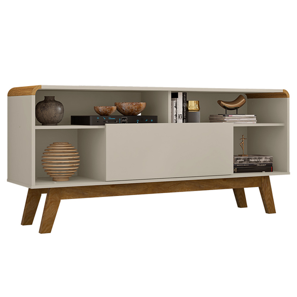 Rack Para Sala De Estar 01 Porta Lazuli B02 135 Cm Off White