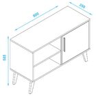 Rack Para Sala De Estar Decorativo 01 Porta Vinci B03 Branco