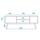 Rack Para Sala De Estar Decorativo 02 Portas York B03 Branco