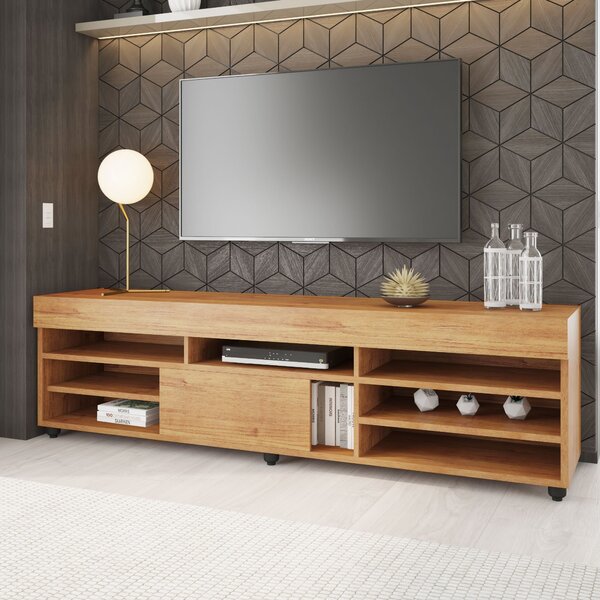 Rack Para Sala De Estar Para Tv Até 55 Polegadas 1 Porta Com