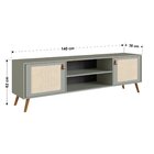 Rack Para Sala De Estar Viena 140cm Verti