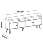 Rack Para Sala De Tv 75 Pol 160 Cm Arly