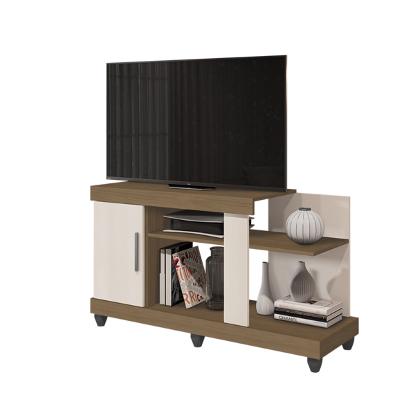 Rack Para Sala Multiuso Para Tv De Até 42'' Canadá - Carvalho Oak