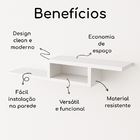 Rack Para Sala Nicho Suspenso Quarto Sala Organizador Moderno