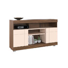 Rack Para Sala Nogueira Real Off White Yara Colibri