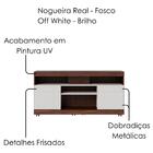 Rack Para Sala Nogueira Real Off White Yara Colibri