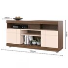 Rack Para Sala Nogueira Real Off White Yara Colibri