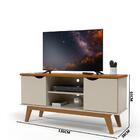 Rack Para Sala Off White Cumaru Prism Patrimar