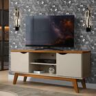 Rack Para Sala Off White Cumaru Prism Patrimar