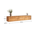 Rack Para Sala Suspenso 3 Portas Tv 75 Madeira Freijó Tecca