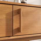 Rack Para Sala Tv 55 Estreito 145 Cm Madeira Freijó Tecca