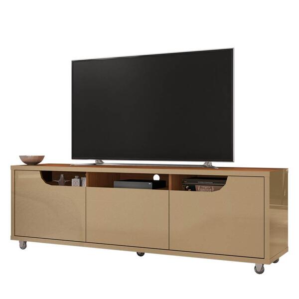 Rack Para Sala Tv 60 Pol. 1 Gaveta 1,60 Jersey C14 Champagne/