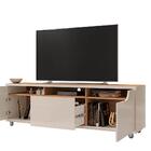 Rack Para Sala Tv 60 Pol. 1 Gaveta 1,60 Jersey C14 Off White/