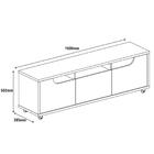 Rack Para Sala Tv 60 Pol. 1 Gaveta 1,60 Jersey C14 Off White/