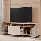 Rack Para Sala Tv 60 Pol. 1 Gaveta 1,60 Jersey C14 Off White/