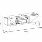 Rack Para Sala Tv Até 60 Pol. 160cm Lili H01 Preto/carvalho I