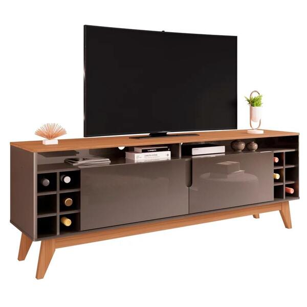 Rack Para Sala Tv Até 60 Pol. 2 Portas Nichos1.60 Wine C14 Ci