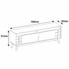 Rack Para Sala Tv Até 60 Pol. 2 Portas Nichos1.60 Wine C14 Ci