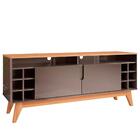 Rack Para Sala Tv Até 60 Pol. 2 Portas Nichos 1.35 Wine C14 C