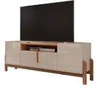 Rack Para Sala Tv Até 60 Pol. 4 Portas 1.60 Lizz C14 Off Whit