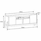 Rack Para Sala Tv Até 60 Pol. 4 Portas 1.60 Lizz C14 Off Whit
