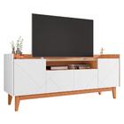 Rack Para Sala Tv Até 60 Pol. 4 Portas 1 Nicho Adria C14 Bran